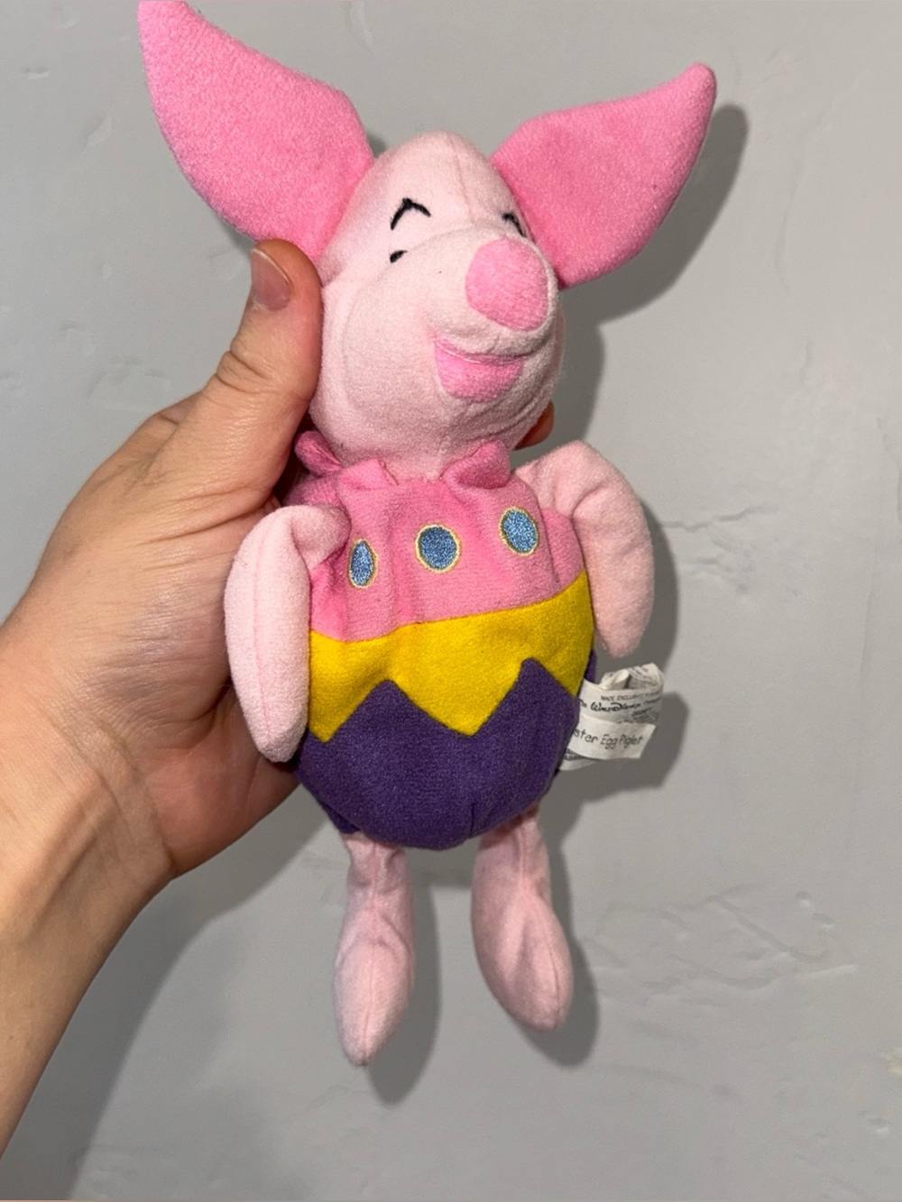 Disney Store Piglet Easter Egg Plush Winnie the Pooh Stuffed Animal